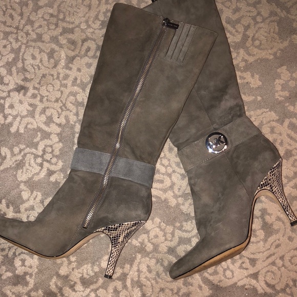 Michael Kors Shoes - Grey Suede Boots